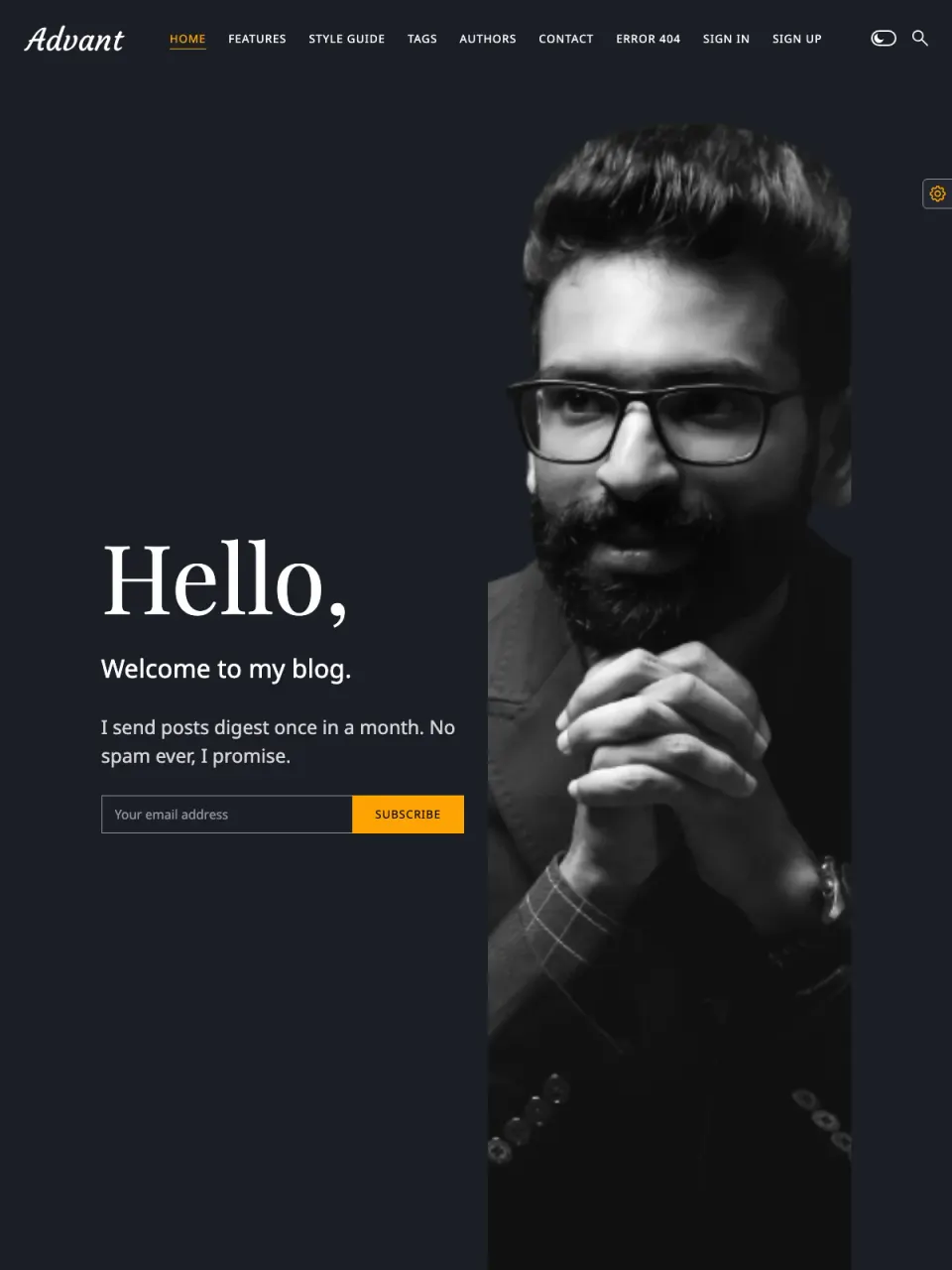 Advant theme preview