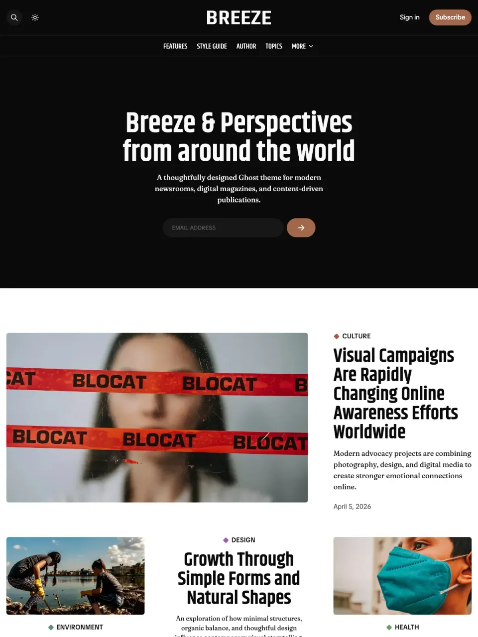 Breeze theme preview