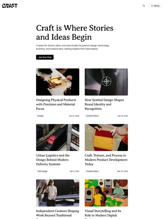 Craft theme preview