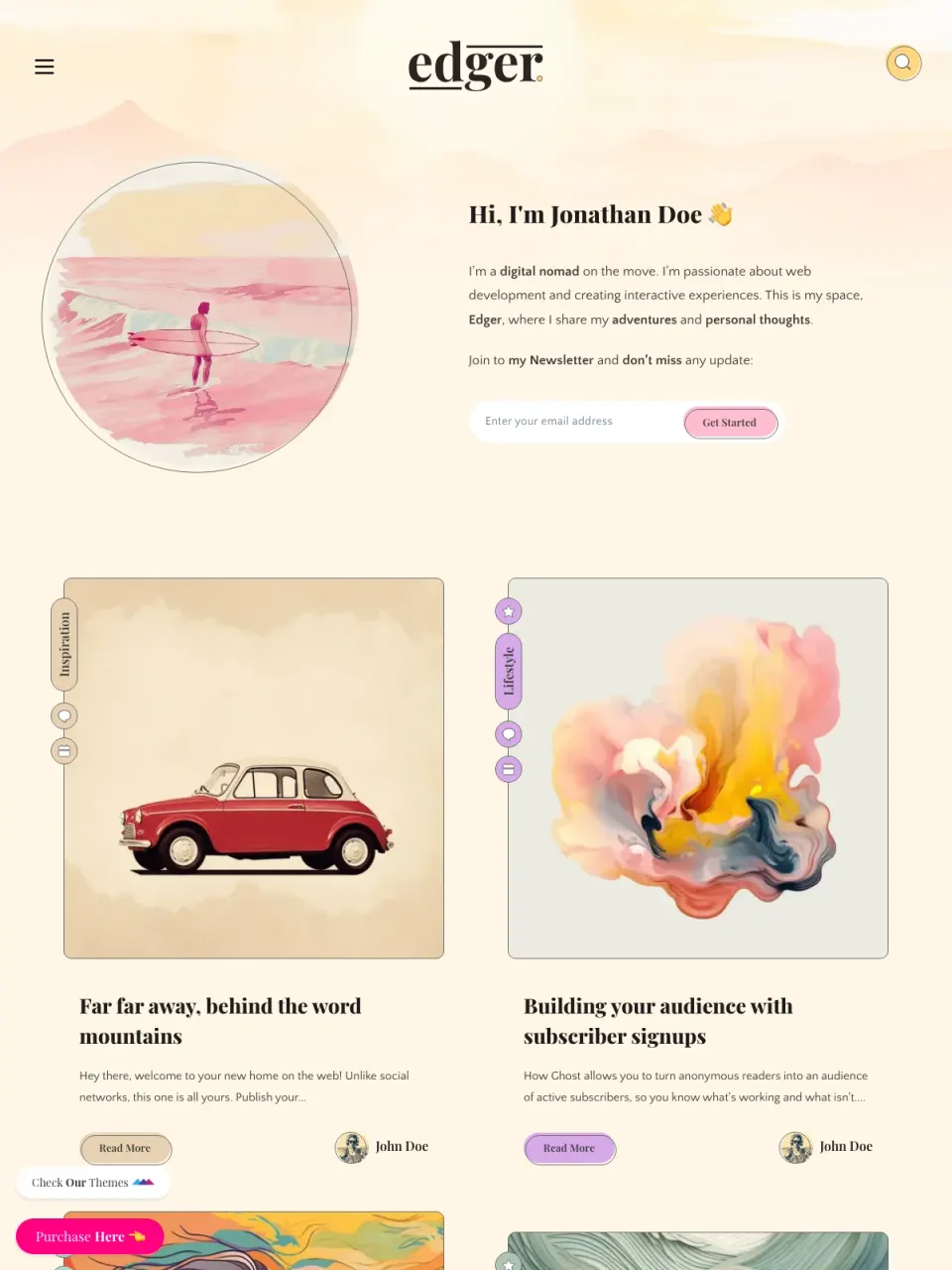Edger theme preview