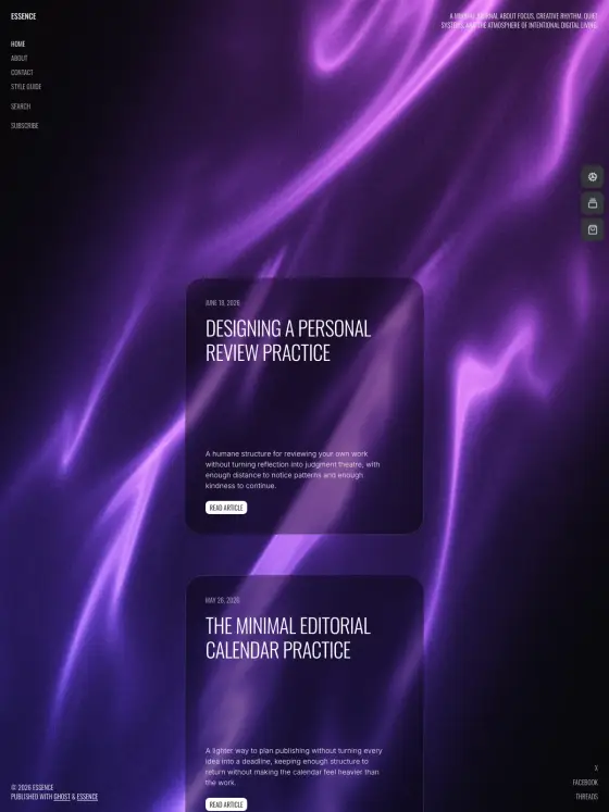 Essence theme preview