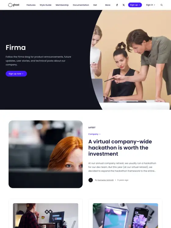 Firma theme preview