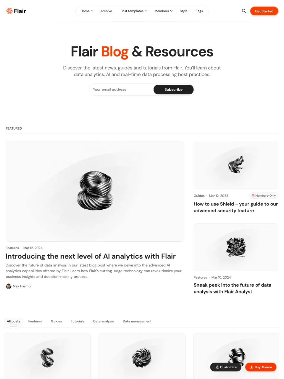 Flair theme preview