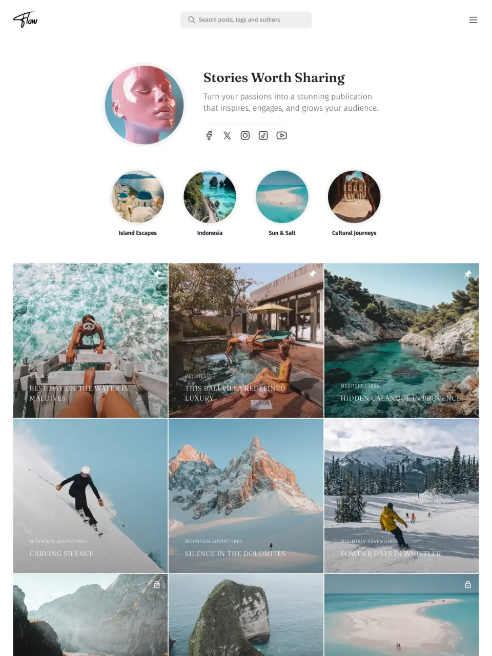 Flow theme preview