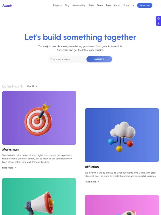 Fumio theme preview
