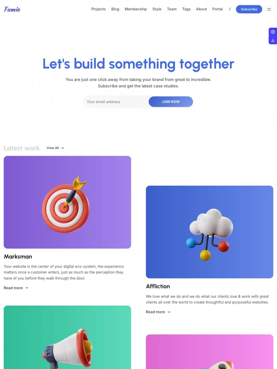 Fumio theme preview