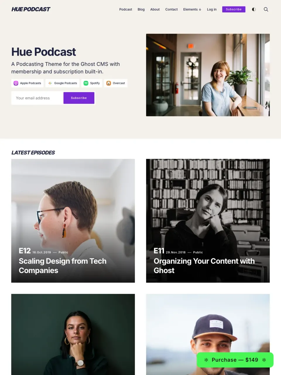 Hue theme preview