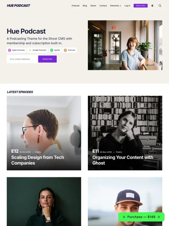 Hue theme preview
