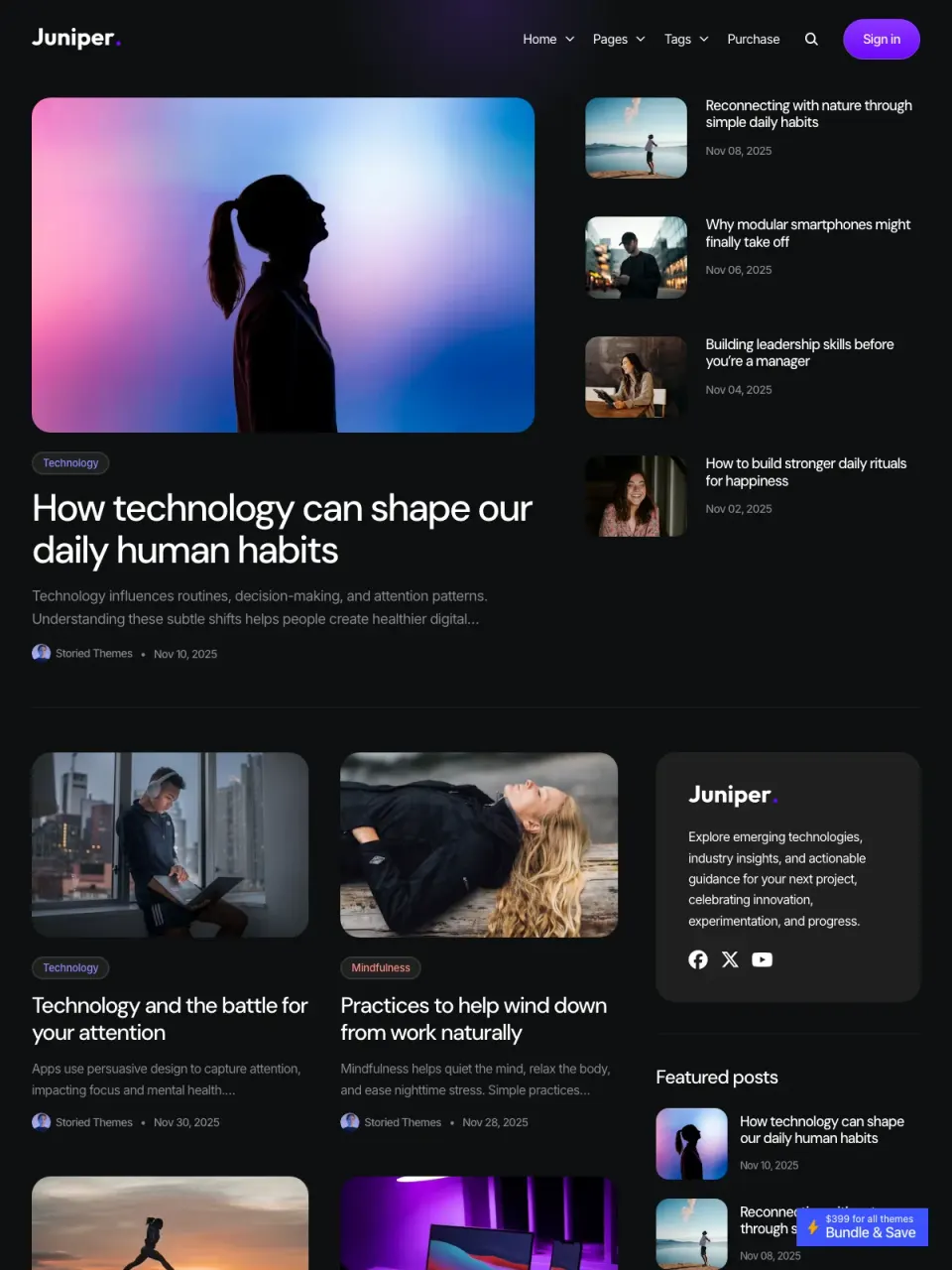 Juniper theme preview
