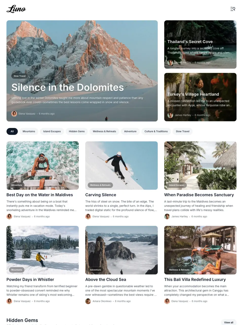 Luno theme preview