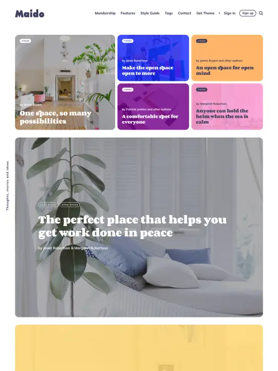 Maido theme preview