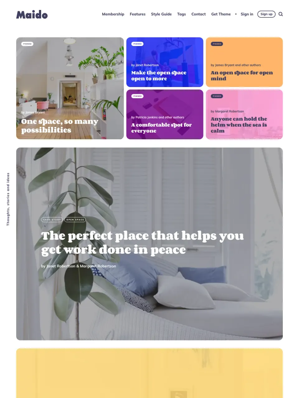 Maido theme preview