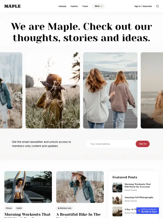 Maple theme preview