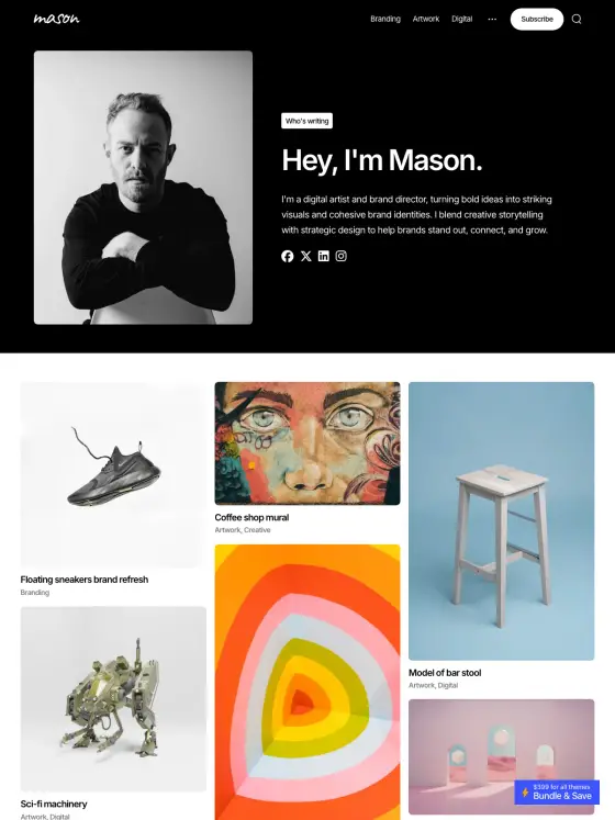 Mason theme preview