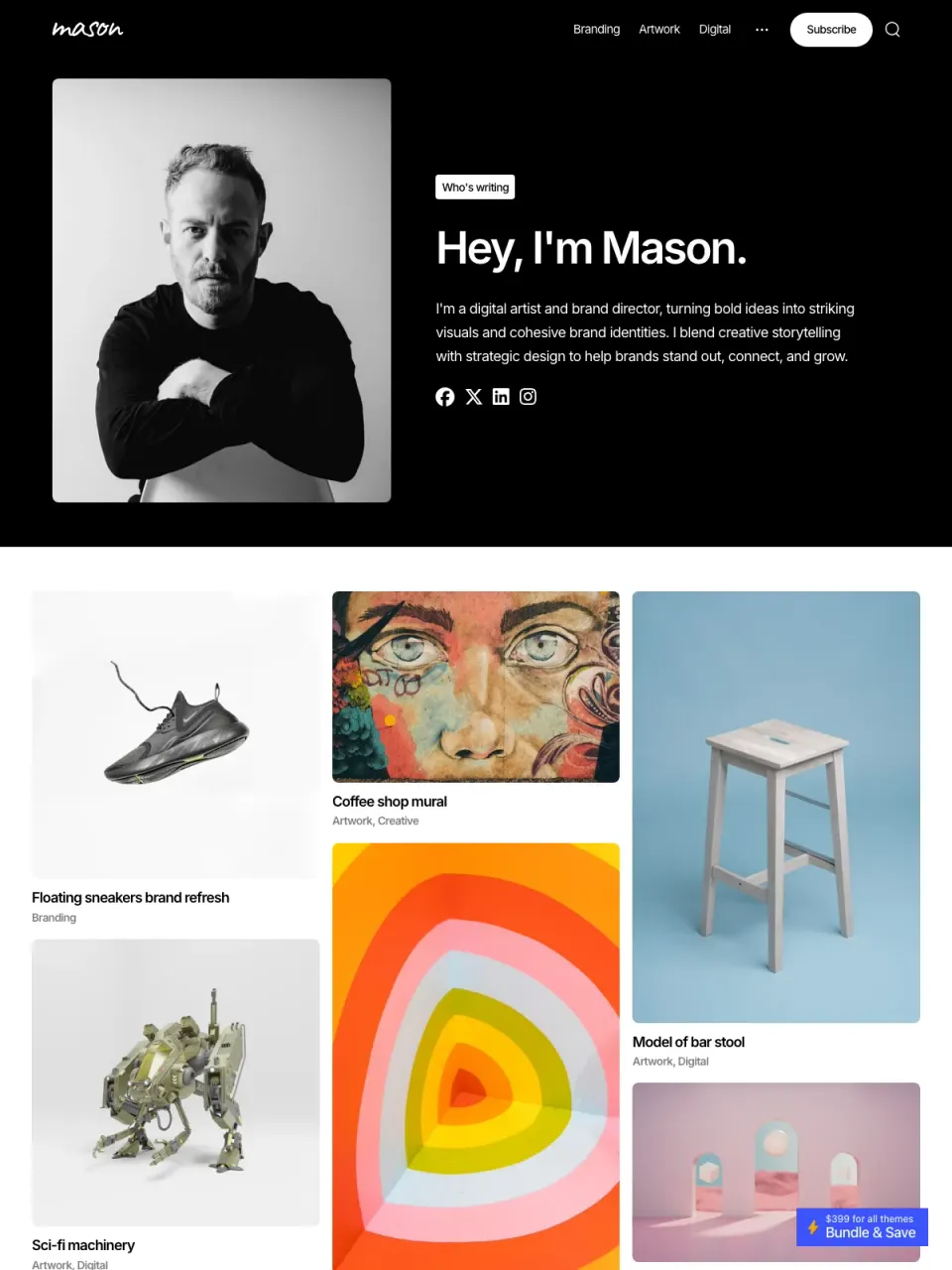 Mason theme preview