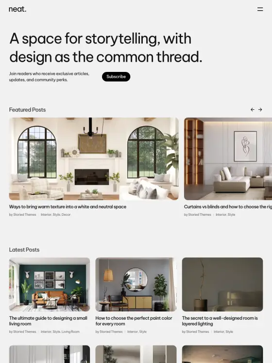 Neat theme preview