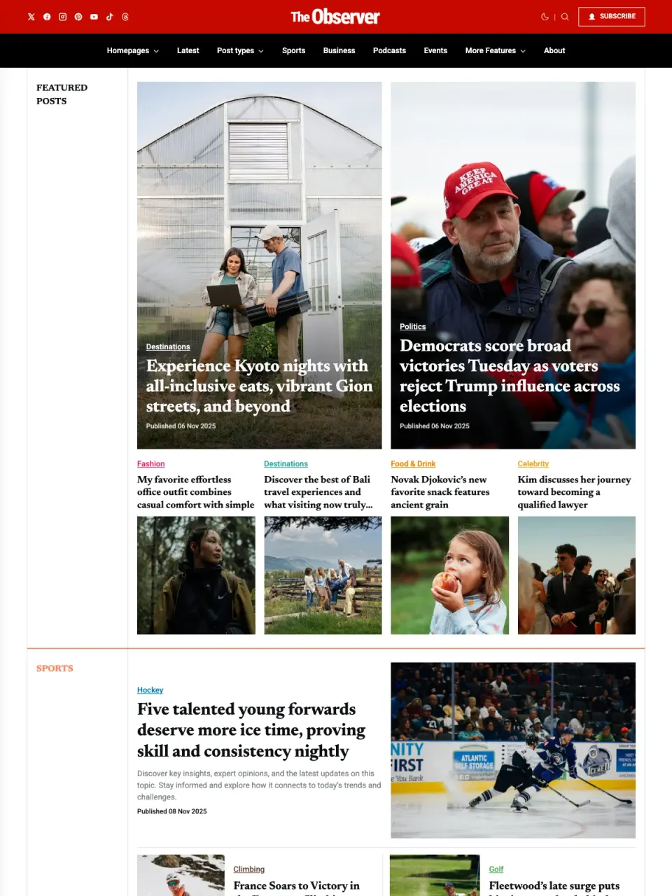 Observer theme preview