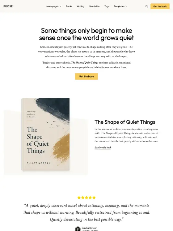 Prose theme preview