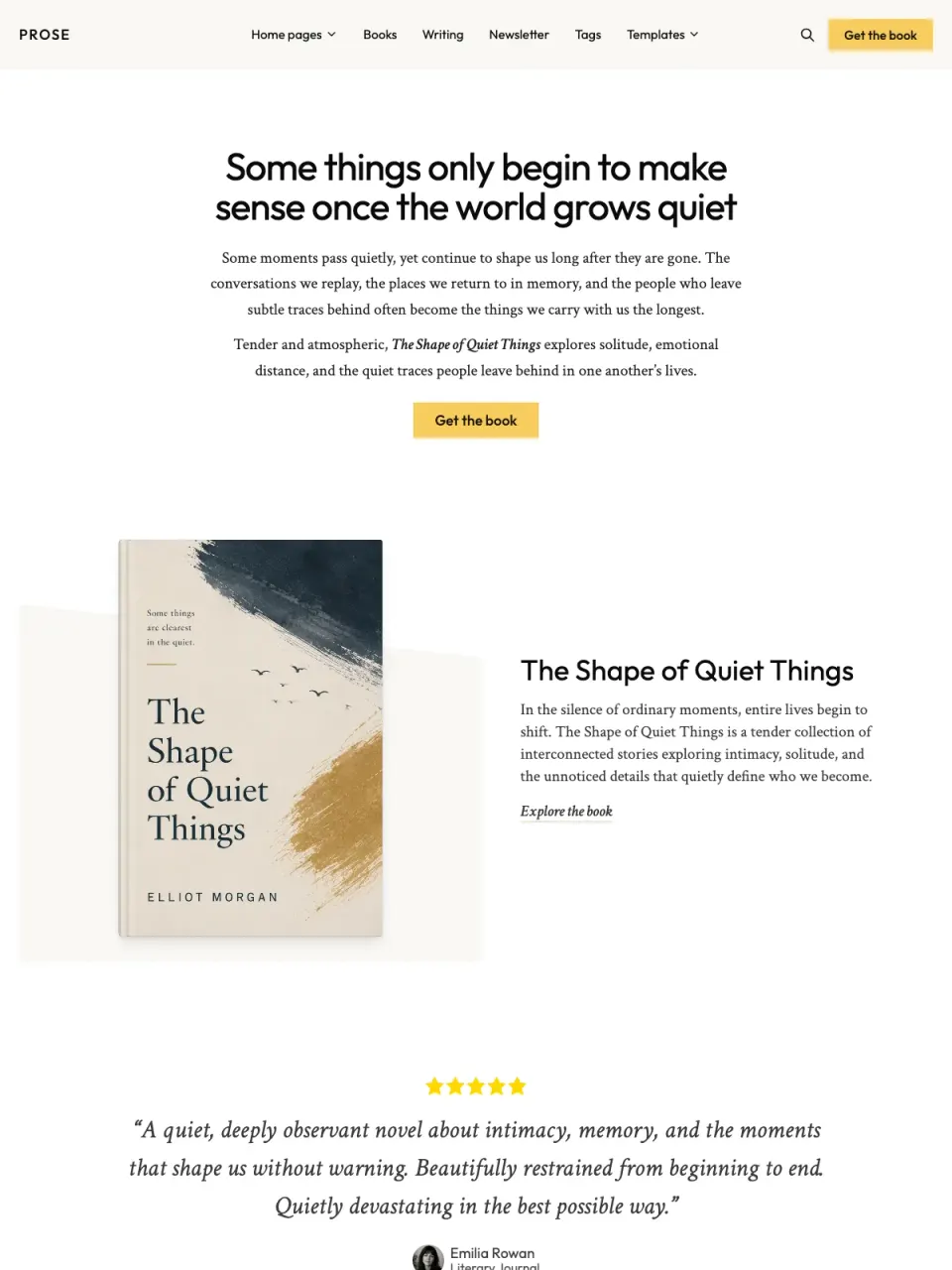 Prose theme preview