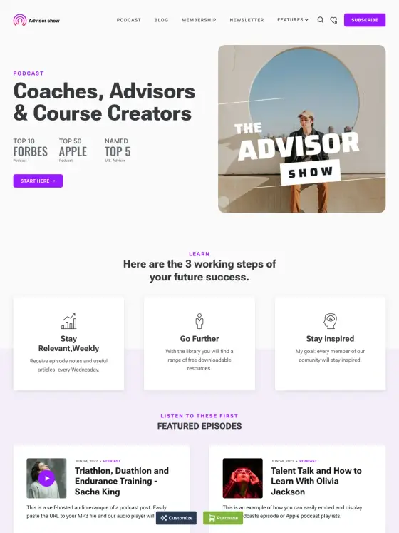 Siskin theme preview