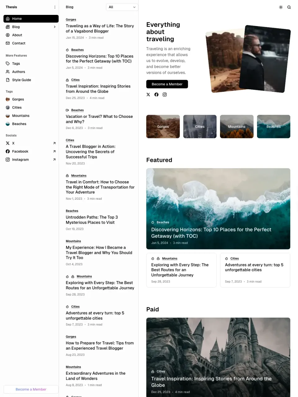 Thesis theme preview