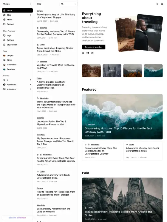 Thesis theme preview