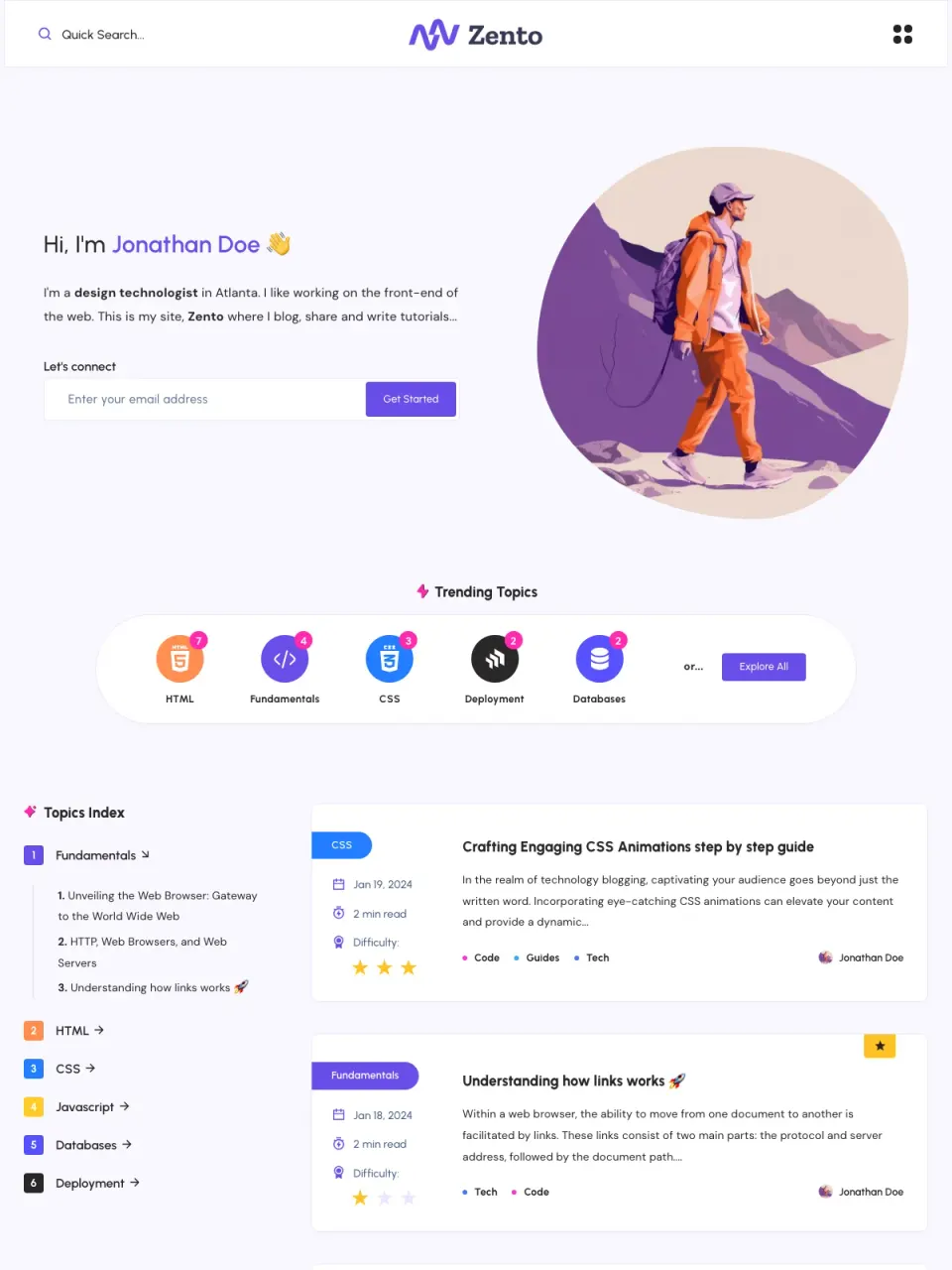 Zento theme preview